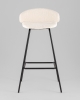 Стул барный Nita букле молочный