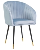 Стул обеденный MARY серо-голубой велюр 1922-6