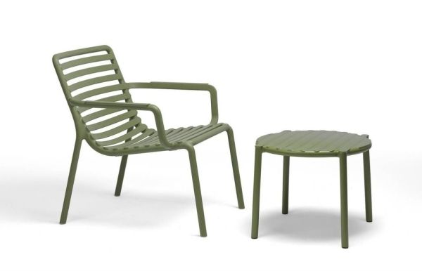 Столик пластиковый журнальный Doga зеленый