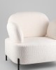 Кресло Кэнди ткань букле белый