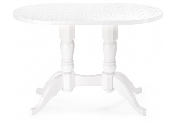 Стол деревянный Адней белый, рисунок