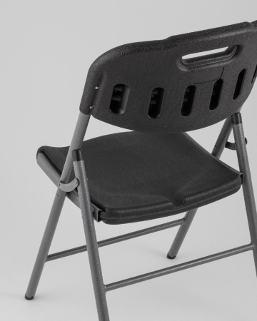 Стул складной банкетный черный пластиковый