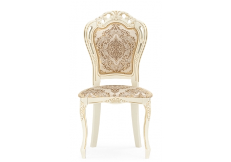 Стул деревянный Bronte молочный, патина