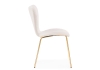 Стул Solo white, gold