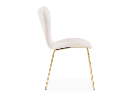 Стул Solo white, gold