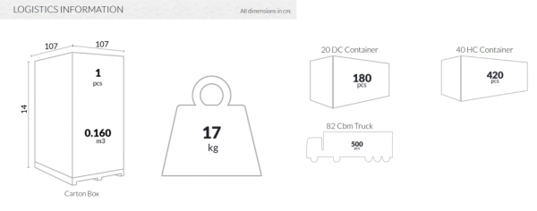 Стол пластиковый Siesta Contract Sky Table Ø105 черный