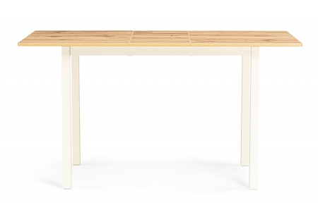 Стол деревянный Аркон 110(130)х68х75 дуб вотан, белый