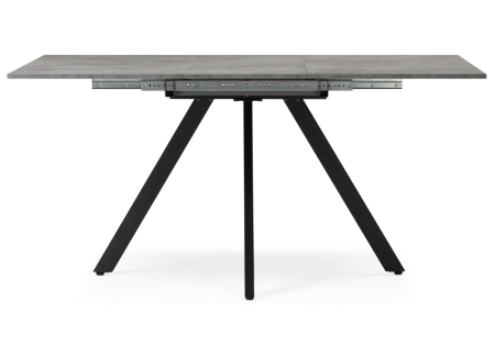 Стол деревянный Райн 116(160)x77 раздвижной цемент, черный