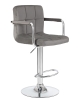 Стул барный KRUGER ARM серый велюр MJ9-75