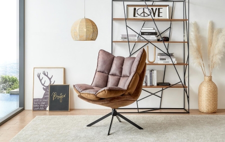 Кресло DC-1565F малое, коричневый