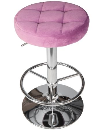 Табурет барный BRUNO пудрово-сиреневый велюр MJ9-52