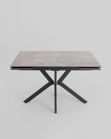 Стол раскладной Marmer 120-180*80*76 керамика антрацит