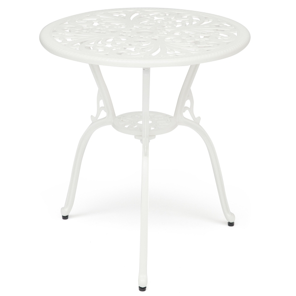 Комплект Secret De Maison Romance (стол + 2 стула) алюминиевый сплав, D60/H67, 53х41х89 см, белый