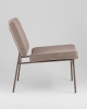 Кресло Эбигейл велюр бежевый, каркас бежево-серый