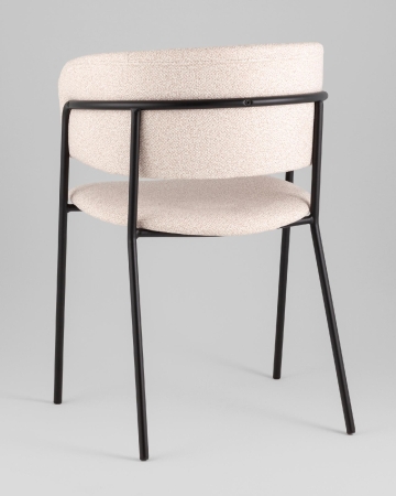 Кресло Нэлли New буклированный велюр бежевый