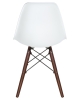 Стул обеденный LMZL-PP623 ножки темный бук сиденья белый