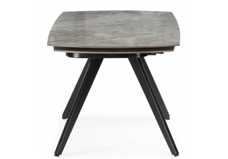 Керамический стол Silvi 120(180)x80 серый, черный