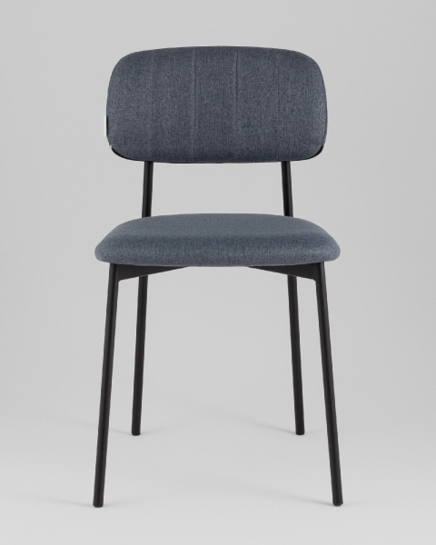 Стул Майло рогожка серо-синий