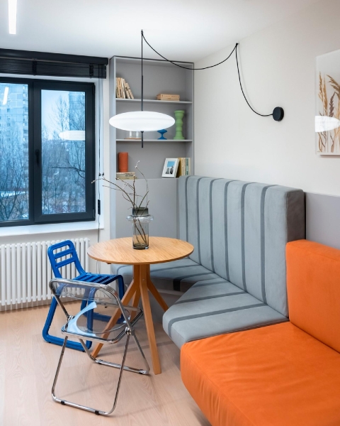 Стул складной Fold Smoke серый