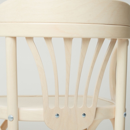 Деревянный стул Венский беленый дуб с твердым сиденьем