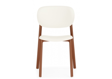 Пластиковый стул Mokka brown, milky
