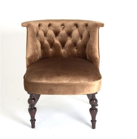 Деревянное кресло Бархат шоколадного цвета