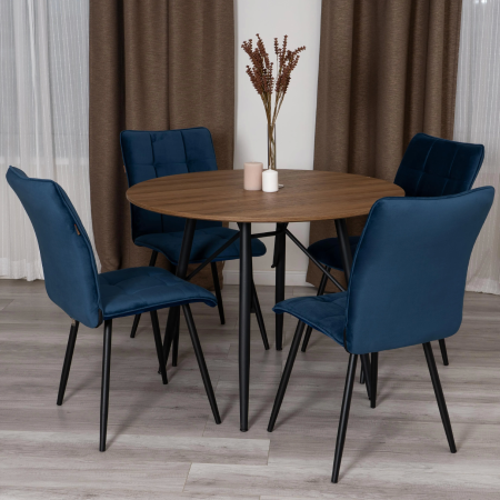 Стул обеденный Bari темно-синий