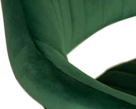 Стул барный CHARLY черный, зеленый велюр MJ9-88