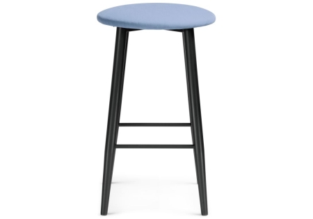 Полубарный стул Гангток катания дасти блю, черный матовый
