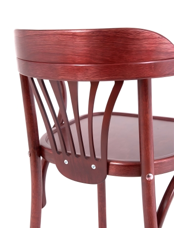 Деревянный стул Венский махагон с твердым сиденьем