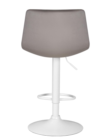 Набор 2 шт Стул барный TAILOR WHITE, серый велюр (MJ9-75)