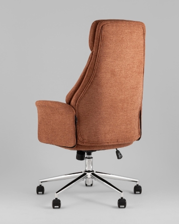 Кресло офисное TopChairs Neoma терракотовый ткань