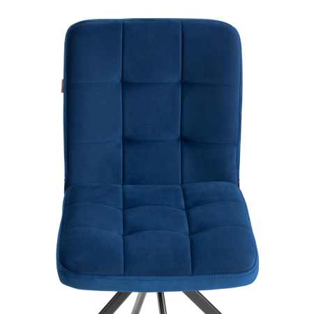 Стул обеденный Medeo синий велюр