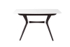Стол Марко белый и черный, дерево, прямоугольная столешница, раскладной