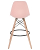Стул барный DSW BAR ножки светлый бук сиденья светло-розовый PK-02