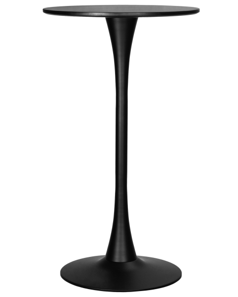 Стол барный MIA BAR черная столешница, черное основание