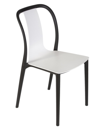 Набор 4 шт Стул обеденный ADAM, черный и белый