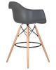 Стул барный DAW BAR ножки светлый бук, серый