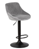 Стул барный LOGAN черный серый велюр MJ9-75