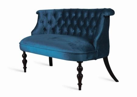 Диван Бархат темный тон, 34 - королевский синий