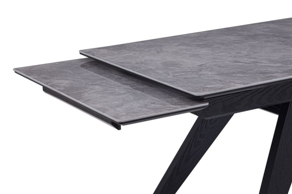 Стол Невада керамика 1400*800+300+300 керамика Baolai, черный