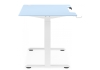 Компьютерный стол Маркос 140х80 голубой, белый
