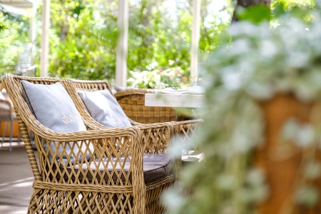 "Латте" плетеное кресло из искусственного ротанга, соломенный