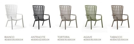 Лаунж-кресло пластиковое Folio антрацит