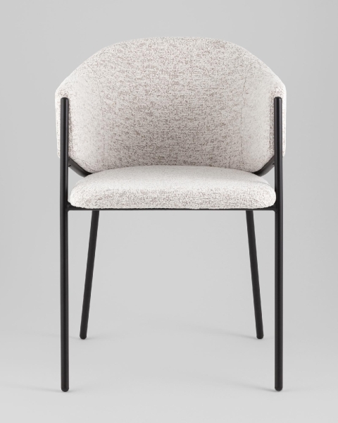 Стул обеденный Carmel бело-серый