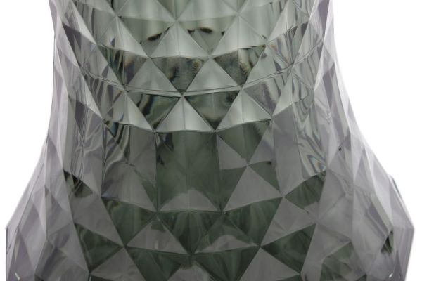 Стул-пуф Stone прозрачный серый