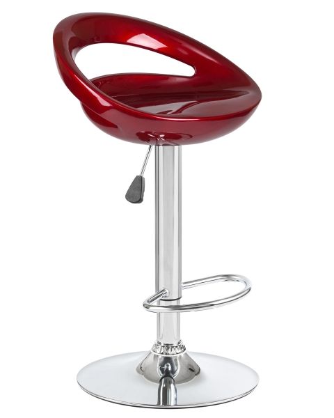 Стул барный DISCO бордовый металлик