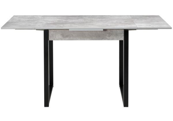 Стол деревянный Форли бетон, черный матовый