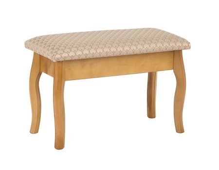 Банкетка из массива березы, ткань орфей 160/1, орех