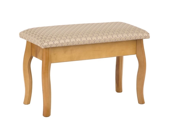 Банкетка из массива березы, ткань орфей 160/1, орех